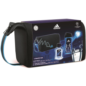 Adidas Champions League toaletní voda 100 ml + sprchový gel 250 ml, pro muže dárková sada