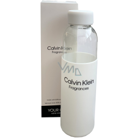 Calvin Klein Fragrances skleněná lahev na vodu se silikonovým návlekem