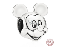 Charm Sterlingové stříbro 925 Disney Mickey Mouse portrét, korálek na náramek