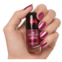 Essence Satin Chrome lak na nehty 03 Meta Maroon 8 ml