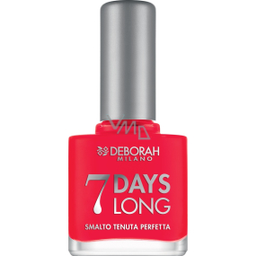 Deborah Milano 7 Days Long Nail Enamel lak na nehty 870 Coral Red 11 ml