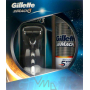 Gillette Mach3 holicí strojek + náhradní hlavice 1 kus + pěna na holení 250 ml, kosmetická sada, pro muže