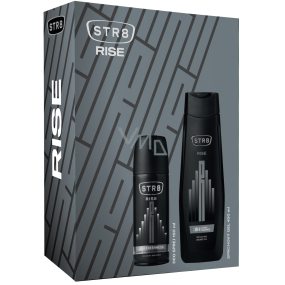 Str8 Rise deodorant sprej 150 ml + sprchový gel 400 ml, kosmetická sada pro muže