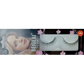 EyelaShes Umělé řasy s lepidlem 09 Černé 1 pár