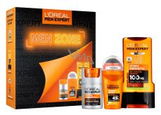 Loreal Men Expert Zone Hydra Energetic sprchový gel s taurinem 300 ml + Thermic Resist antiperspirant roll-on 50 ml + Hydra Energetic zvláčňující pleťový krém 50 ml, kosmetická sada pro muže